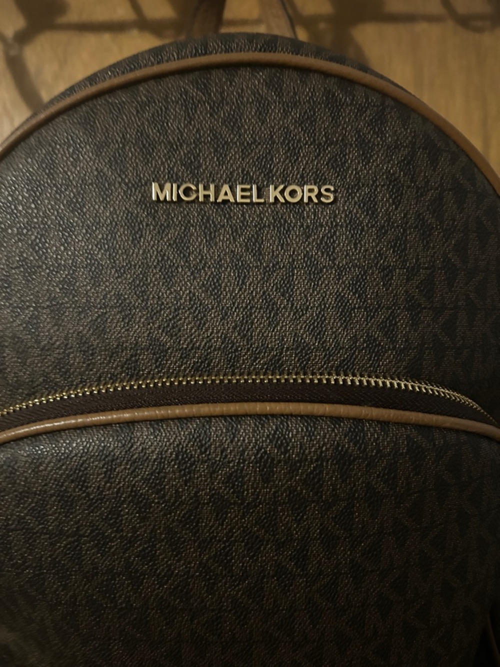 Michael Kors Brown Monogram Backpack and Crossbody bag - Picture 3 of 10